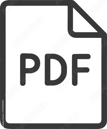 PDF file document download format icon