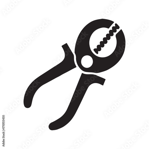 Solid wire rope cutter tool icon