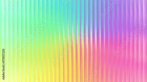 Vibrant rainbow background with vertical lines and blurred effect, creating a cheerful vibe