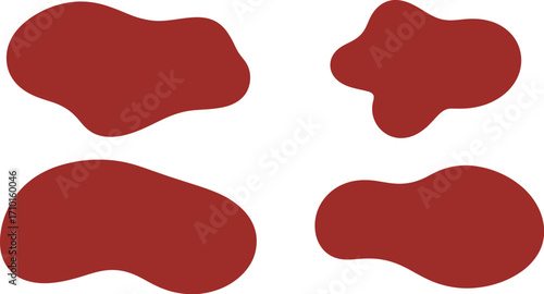 Abstract organic shape vector . Minimalistic liquid form, organic stain or geometric spot for modern abstract design or trendy fashion pattern
