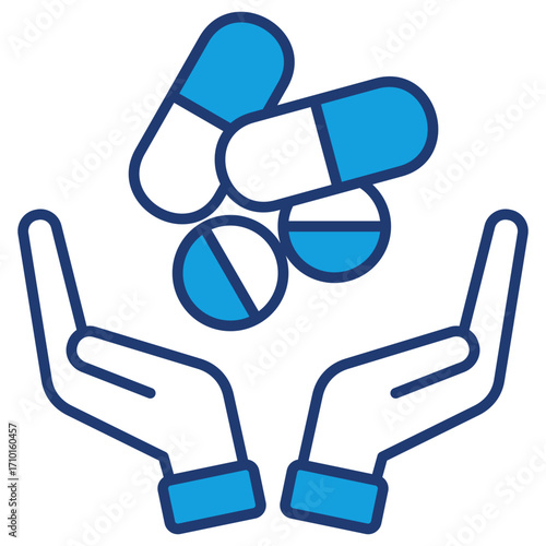 Drug Blue Icon