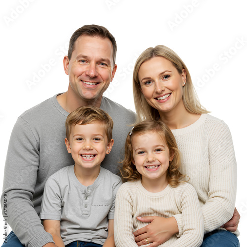 Wallpaper Mural Family of Four in Cozy Knits – Warmth, Harmony, and Loving Togetherness Torontodigital.ca