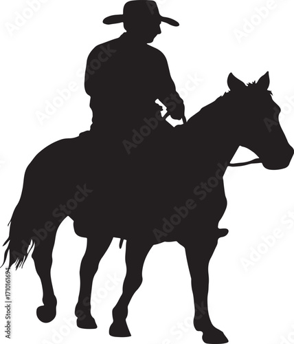 cowboy and horse