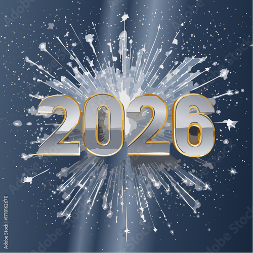 Festliches Neujahrs-Design 2026