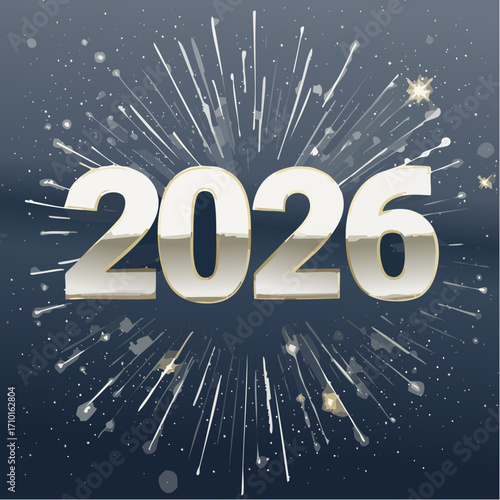 Festliches Neujahrs-Design 2026