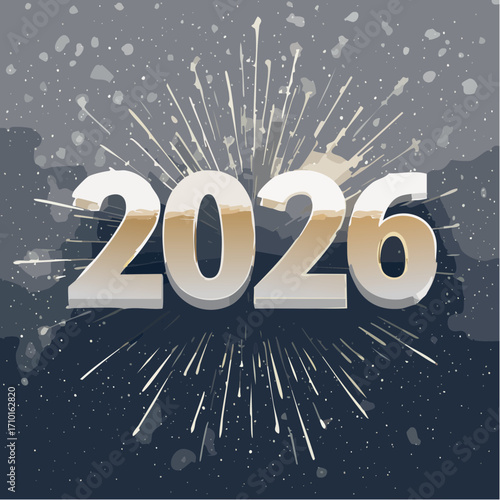 Festliches Neujahrs-Design 2026