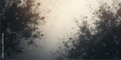 Dark and moody, this grungy, textured wall creates an antique brown backdrop with a vintage,