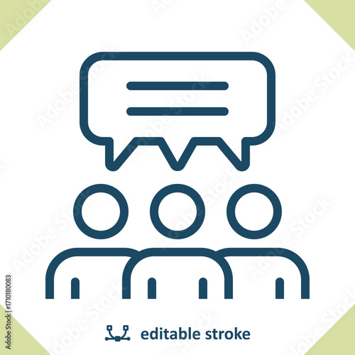 Group of People Talking Icon