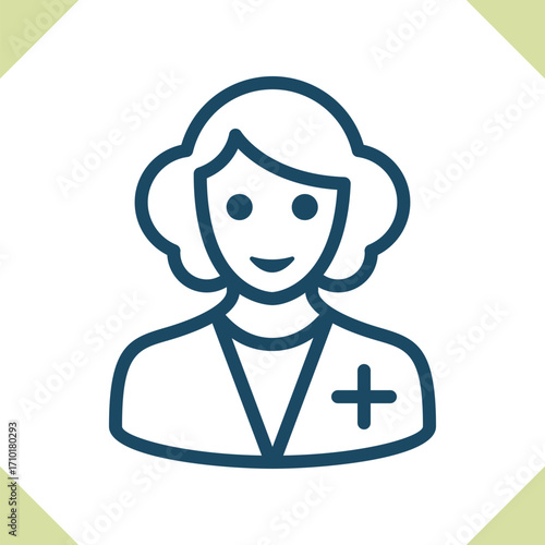 Woman Doctor Icon