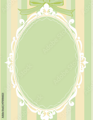 Pastellfarbener Vektorrahmen mit Ornamenten