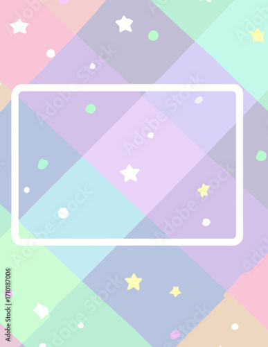 Pastellfarbener Vektor-Hintergrund mit geometrischem Muster