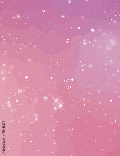 Zarte rosa und violette Vektor-Hintergrundtextur mit Sternenstaub