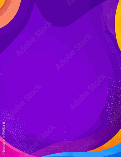 Abstrakter violetter und goldener Hintergrund, Vektor-Stil