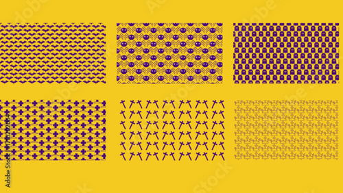 Halloween seamless pattrn set