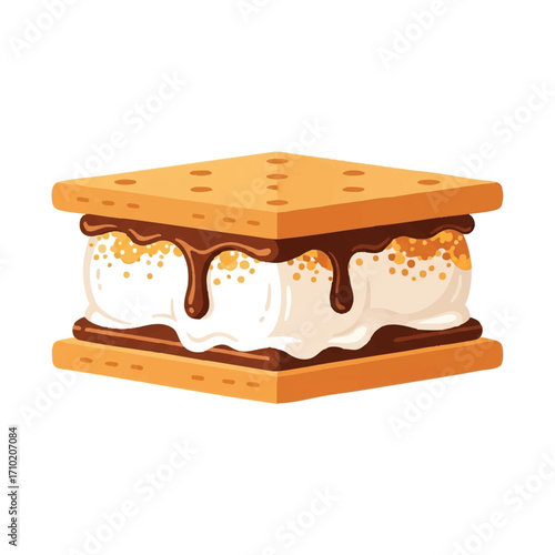 classic s'more dessert graham cracker chocolate marshmallow