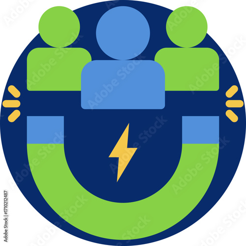 Lead generation icon for montent carketing, business, website, application, printing, document, poster design, etc