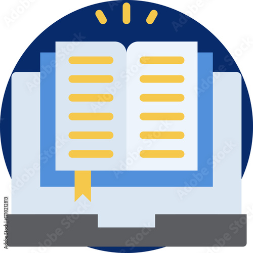Visual storytelling icon for content marketing, business, website, application, printing, document, poster design, etc
