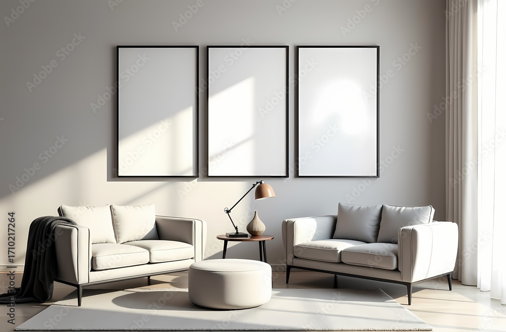 Fototapeta premium living room interior