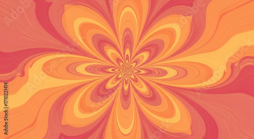 Abstract floral pattern design
