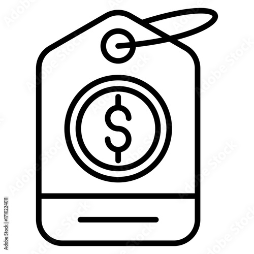Price Range line icon