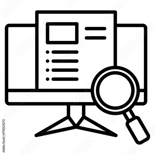 Advertising line icon