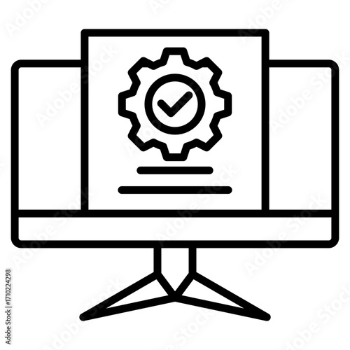 Crm line icon