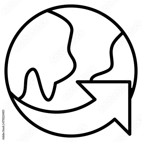 Global Trade line icon