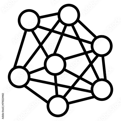 Complexity line icon