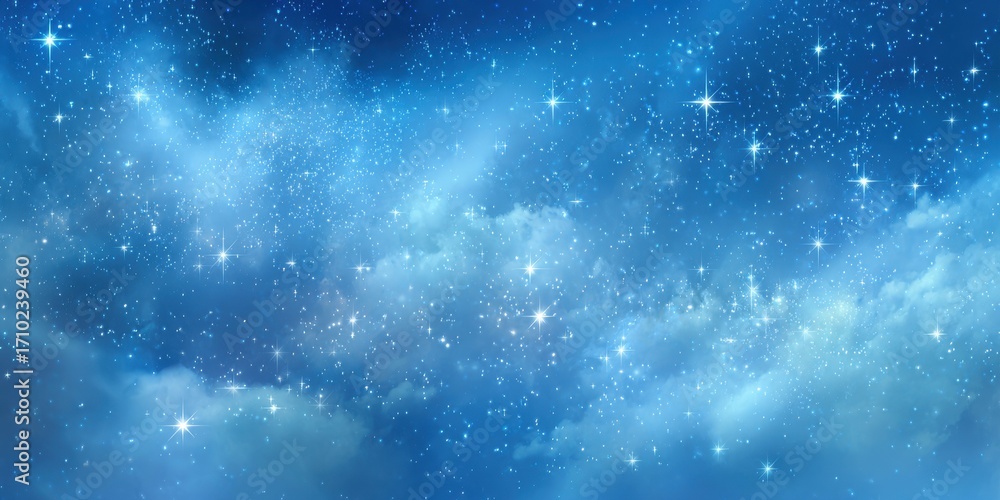 Fototapeta premium abstract blue background with particles