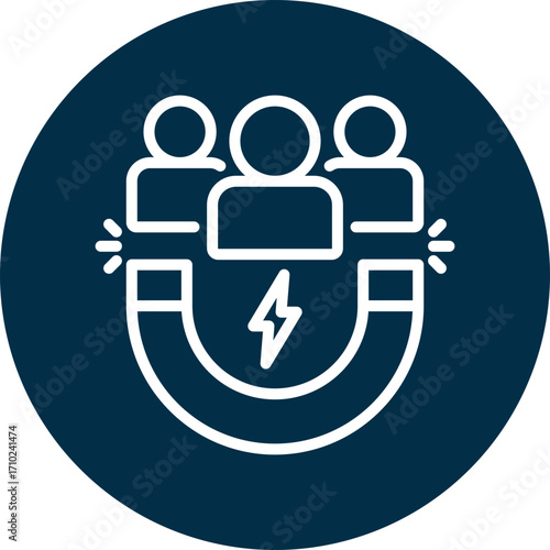Lead generation icon for montent carketing, business, website, application, printing, document, poster design, etc