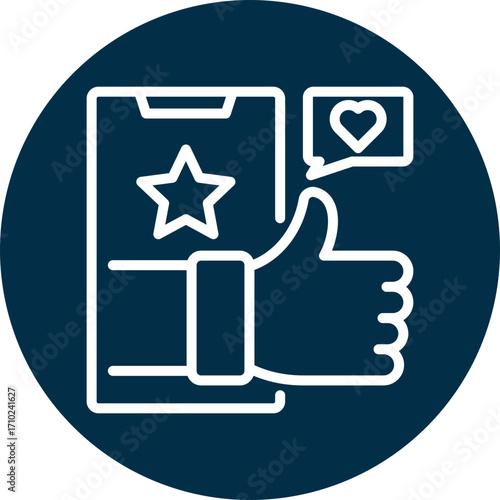 Social engagement icon for content marketing, business, website, application, printing, document, poster design, etc