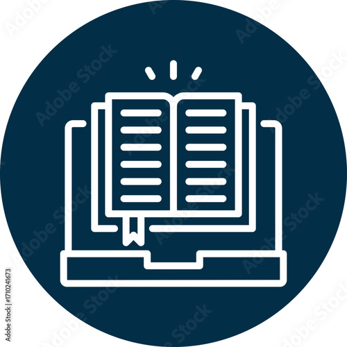 Visual storytelling icon for content marketing, business, website, application, printing, document, poster design, etc