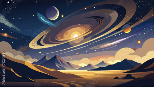 planet and space