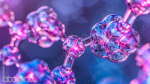 Illuminated holographic nodes creating a dynamic network of geometric shapes for team collaboration