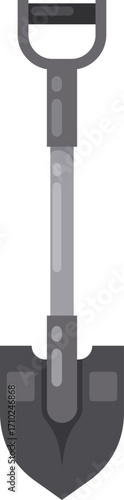 Shovel Icon – Gardening and Construction Tool Vector Illustration