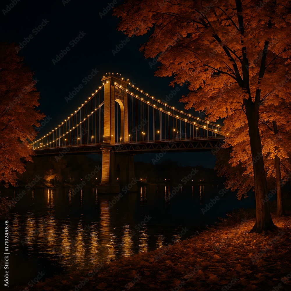 Fototapeta premium bridge at night