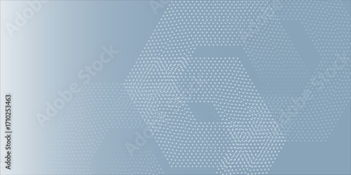 Abstract hexagon lines on gray background. Geometric stripe line art design modern art