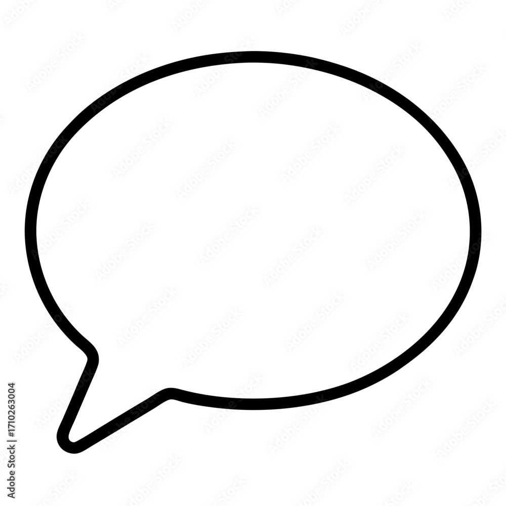 Comment and Chat Bubble Vector Icon – Social Media Interaction Comment and Chat Bubble Vector Icon – Social Media Interaction