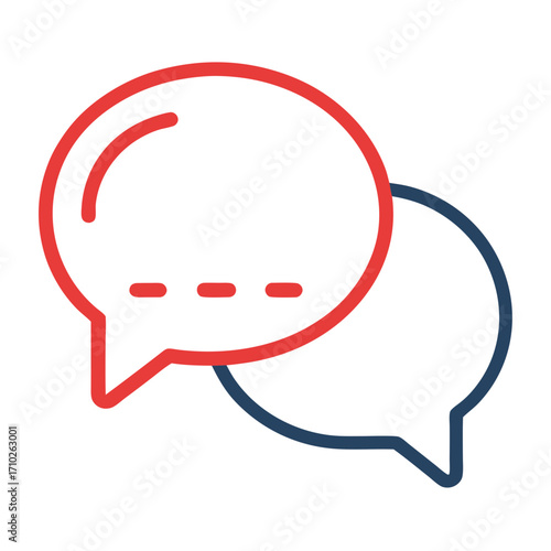 Comment and Chat Bubble Vector Icon – Social Media Interaction