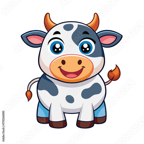 design logo vector icon cartoon illustration mascot cow