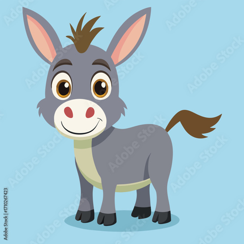 design logo vector icon cartoon illustration mascot donkey