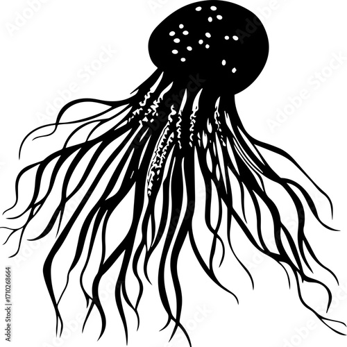 A jellyfish SVG adds a touch of the ocean to your designs.
