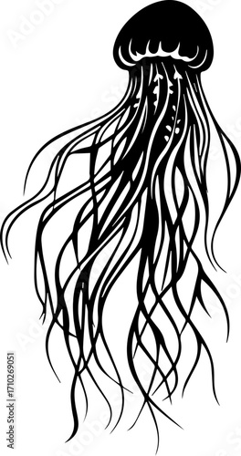 A jellyfish SVG adds a touch of the ocean to your designs.