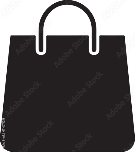 Shopping bag icon shopping tote paper bag