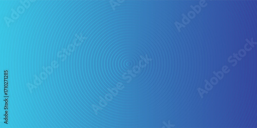 Create a bold look with a centric circle background featuring vector graphics of sound waves.