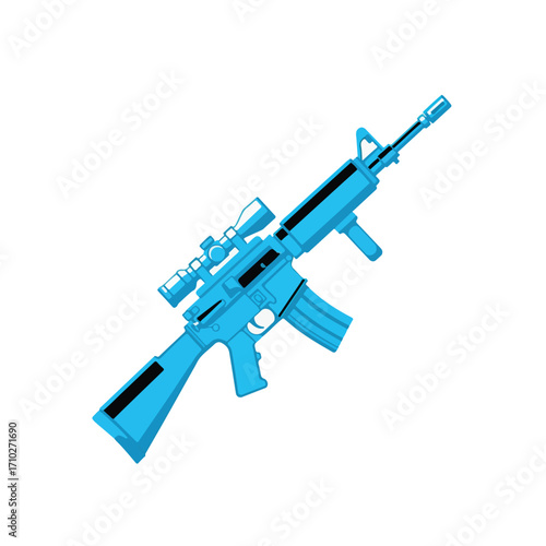 toy gun isolated on white