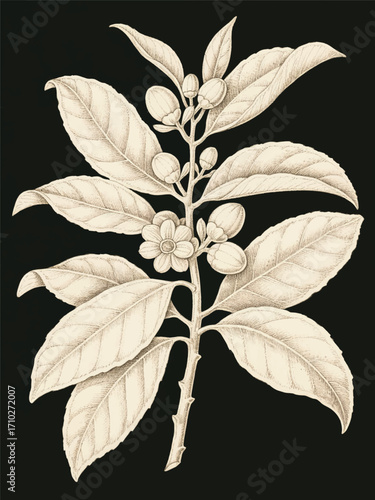 Syzygium cumini Plant Illustrator Artwork Design Template Poster