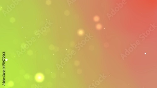 Green to orange gradient with scattered light bokeh, suitable for graphic design projects, backgrounds, or digital art with a warm color palette.