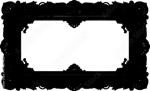 Silhouette design frame icon designs frame style 
