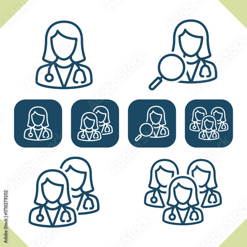Medical Staff Icons